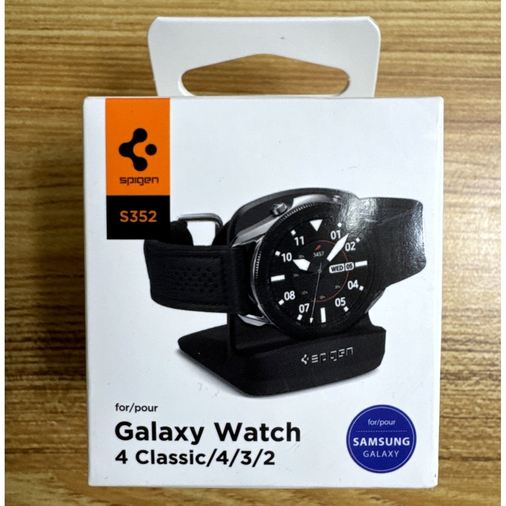 Spigen S352 Active Stand for Galaxy Watch FE, 4, 4 Classic, 3 - Black - AMP01859